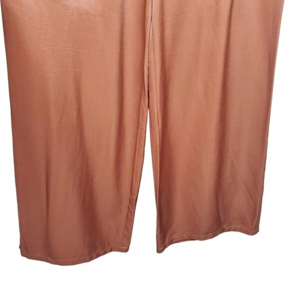 Altar'd State Womens Storm Rust Wide Leg Satin Sheen Trouser Pants Size XL NWT - Picture 4 of 5